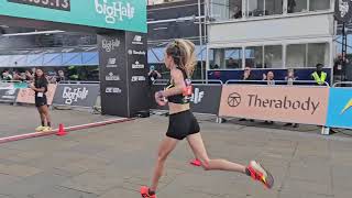 The Big Half marathon in Greenwich Cutty Sark finish line 1st September 2024 [upl. by Walters668]