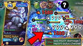 WHEN TOP GLOBAL AULUS ABUSE THIS SEMI TANK BUILD IN HIGH RANK AULUS BEST BUILD AND EMBLEM 2024 [upl. by Airekat]