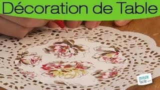 Customiser des napperons en papier pour votre table [upl. by Hessney]