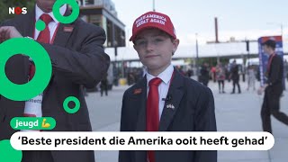 Michael is de jongste Trumpfan op grote bijeenkomst [upl. by Annohs396]