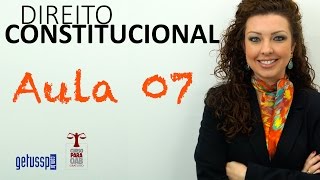 Aula 07  Direito Constitucional  Eficácia e Aplicabilidade das Leis Constitucionais  Parte 2 [upl. by Soren]