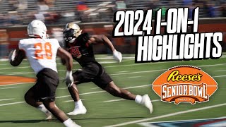 2024 Senior Bowl WRvsDB 1 on 1 Highlights [upl. by Kenny]