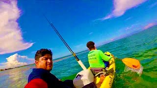 Kayak Fishing and Snorkeling in Belize San Pedro Ambergris Caye [upl. by Erusaert]