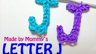 Rainbow Loom Letter J Charm Using Just the Hook [upl. by Siletotsira120]