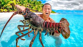 Catching Giant Lobsters For Food On Tropical Island [upl. by Aciemaj]