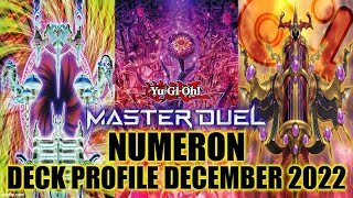 NUMERON MASTER DUEL DECK PROFILE DECEMBER 2022 YUGIOH [upl. by Spiegelman]