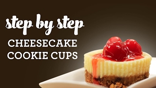 How to Make Cheesecake Cookie Cups [upl. by Llennej]