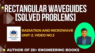 RECTANGULAR WAVEGUIDES SOLVED PROBLEMS [upl. by Einnalem849]