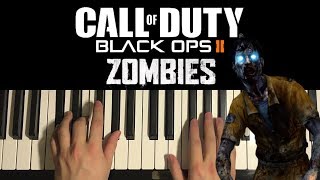 Call Of Duty Black Ops quotZombiesquot Theme  EASY Piano Tutorial [upl. by Bitthia]