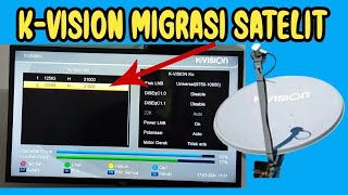 Kvision hilang siaran dan tidak ada sinyal  Cara scan satelit measat 3B Kvision terbaru 2024 [upl. by Gainer]