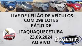 LIVE DE LEILÃO DE VEÍCULOS NA COPART COM 298 LOTES DIA 23092024 [upl. by Enomal]