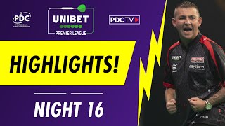 Premier League Darts Highlights  Night 16 [upl. by Llertram498]