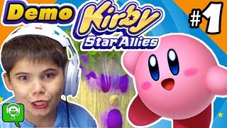 New KIRBY Star Allies Demo Video Game Review [upl. by Reginnej]