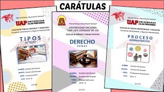 CARÁTULAS EN WORD 4 Diseños  TUTORIAL fácil paso a paso  Shirlhy [upl. by Kellie268]