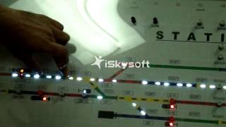 Rail Signalling Working Model  XIII RRI control panel crossovers and various switch functions [upl. by Etterraj140]