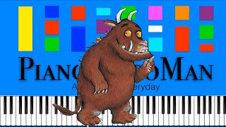 The Gruffalo Song Slow Easy Medium 4K Piano Tutorial [upl. by Rudelson130]