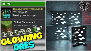 Glowing Ores Texture Pack For 19Render Dragon SupportNo Clickbait Link In Description 😱😱 [upl. by Maure465]