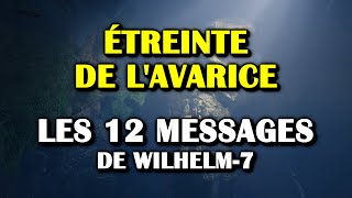 Destiny 2  Les 12 messages de Wilhelm7 du donjon Étreinte de lavarice [upl. by Umeko75]