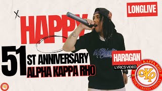 LONGLIVE  HARAGAN 51st ANNIVERSARY ALPHA KAPPA RHO SONG [upl. by Iznek]