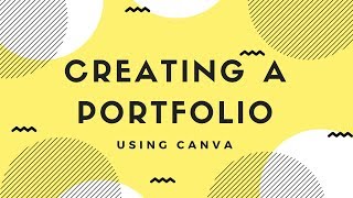 How to Create a Portfolio in Canva [upl. by Linehan]