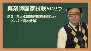 第108回薬剤師国家試験 問116 プロテアソーム、リソソーム [upl. by Bael241]