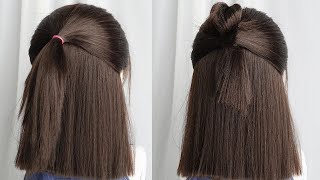 Ideas De Peinados Para Cabello Corto Para Niñas  Peinado Sencillo Para Fiesta De Noche [upl. by Hannasus498]