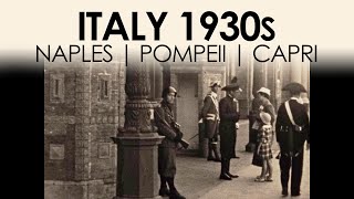 Archive footage of Naples in the 1930s  Italy 8mm home movie film [upl. by Voe272]