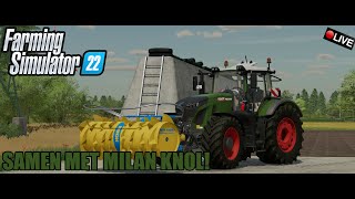 SAMEN MET milanknol OP DE BOERDRIJ Farming Simulator 22 Multiplayer [upl. by Enait]