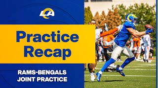 New Schemes To Learn From amp Staying Locked In Against Opponents  RamsBengals Joint Practice Recap [upl. by Windy]