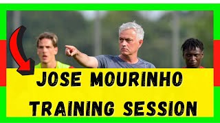 📢AS Roma  Jose Mourinho Training Session2021 [upl. by Alyad439]