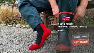 Red Band Gumboot Sock  Skellerup [upl. by Gabriela]