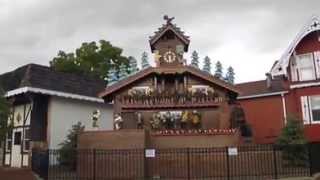 Worlds Largest Cuckoo Clock  Sugarcreek Ohio [upl. by Hanleigh47]