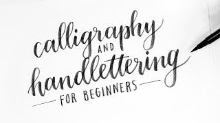 How To Calligraphy amp Hand Lettering for Beginners Tutorial  Tips [upl. by Nosnej]