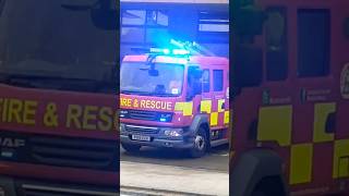 RARETURNOUT Silverdale pump dispatching from Lancaster fire station [upl. by Huntingdon901]