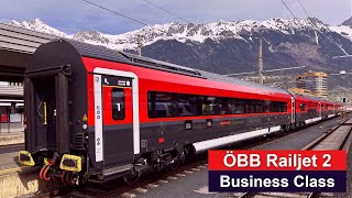 ÖBB Railjet 2  Inaugural Train Innsbruck  Munich in Business Class [upl. by Ibbetson362]