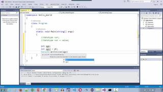 Intro to CSharp Programming  Working with Variables [upl. by Orwin]