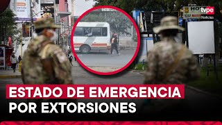 Paro de transportistas Gobierno declara el estado de emergencia en 12 distritos de Lima y Callao [upl. by Manoff616]