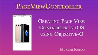 How to create Page View Controller in ObjectiveC [upl. by Elisa]