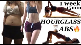 My absSMALLER waist ⌛HOURGLASS beginner workout routine  15 min No equipment  OppServe [upl. by Luedtke710]