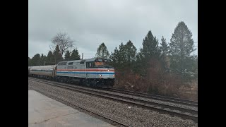 Amtrak NPCU 90406s 1st time to the Downeaster with its new number April 3rd 2024 [upl. by Danica]