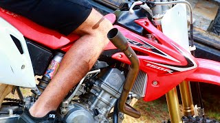 I Straight Piped My CRF150r  TOO LOUD WARNING [upl. by Child]