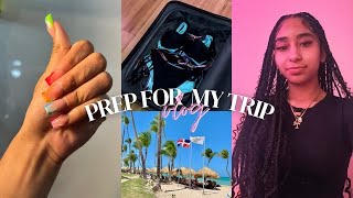 PACK  PREP WITH ME FOR PUNTA CANA  nails hair  hauls packing etc [upl. by Surdna628]