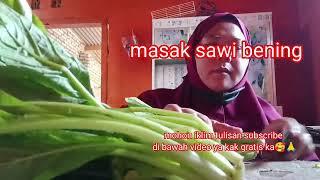 KK Dewi masak sawi beningresepsayurbening keseharianku masak makan [upl. by Nibot]