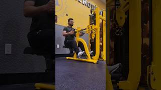 Seated row machine Muscles involved TeresTrapezius InfraspinatusPosterior deltoid backworkout [upl. by Hawkins]