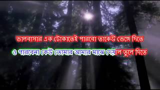 Chokh Tule Dekho Na Ke Eseche Karaoke  With Lyrics  scrolling   Sasurbari Jindabad 2000 [upl. by Addie]