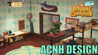 ACNH Interior Designing NOOK INC THEMED [upl. by Ddarb]