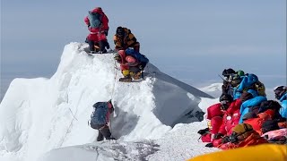 EVEREST 2024 Shocking Video After Summit Accident [upl. by Dnalyram]