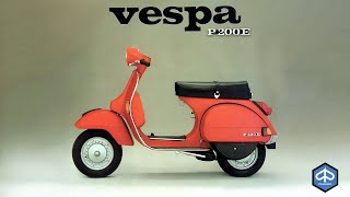 Vespa P 200 E  TV Commercial  1980 [upl. by Ahsekar259]