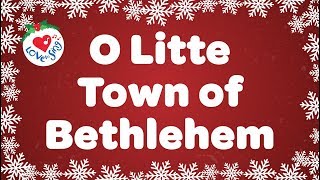 O Little Town of Bethlehem with Lyrics  Christmas Carol amp Song [upl. by Nanette]