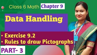 Data Handling Class 6 Math Chapter 9 Part 3 Ex 92 How to draw Pictograph  NCERT CBSE [upl. by Aleece]